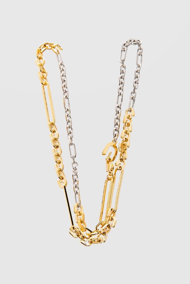 Givenchy yellow metal chain necklace g link women's 167062 - photo 1