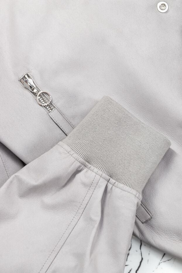 Seraphin grey jacket with buttons and zip with minimalist design 167078 - photo 2