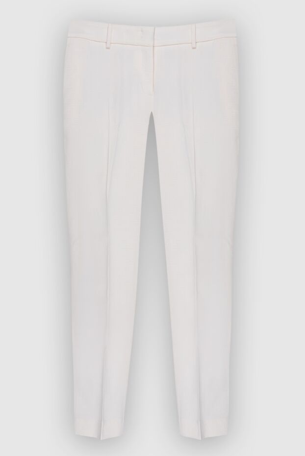 Ermanno Scervino woman white viscose and silk trousers for women buy with prices and photos 167126 - photo 1