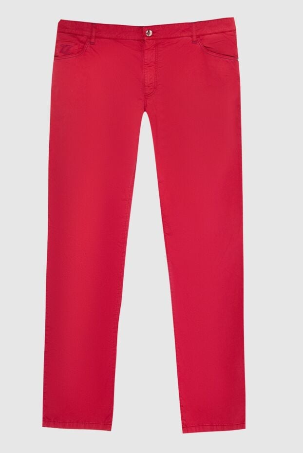 Zilli bright red cotton straight-leg jeans (markdown) 195742 - photo 1