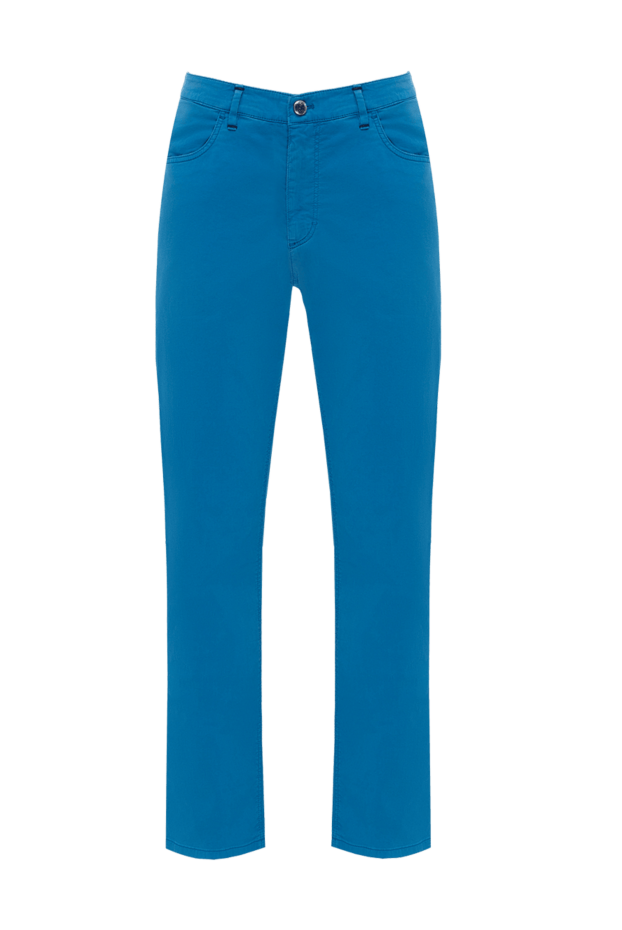 Zilli мужские брюки голубые мужские купить с ценами и фото 167191 - фото 1