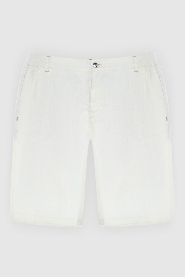 Zilli мужские шорты из льна белые мужские купить с ценами и фото 167198 - фото 1