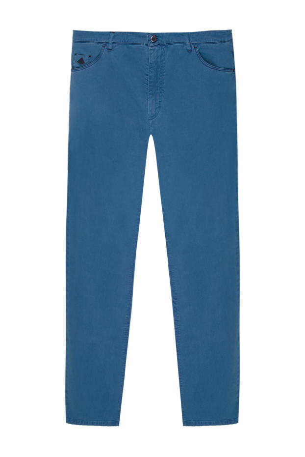 Zilli man blue cotton and cashmere jeans for men buy with prices and photos 167226 - photo 1