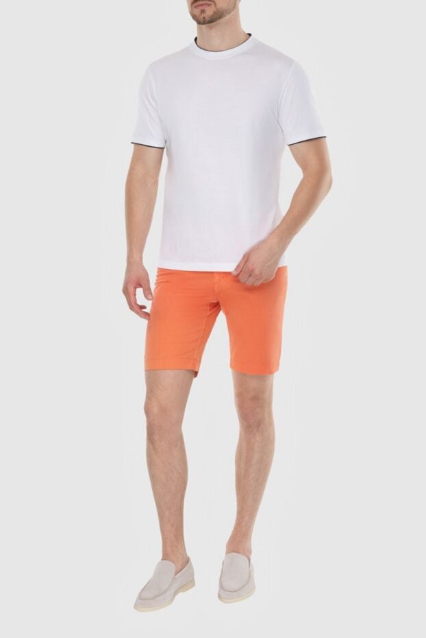 Zilli men's summer cotton shorts in bright orange (markdown) 196919 - photo 2