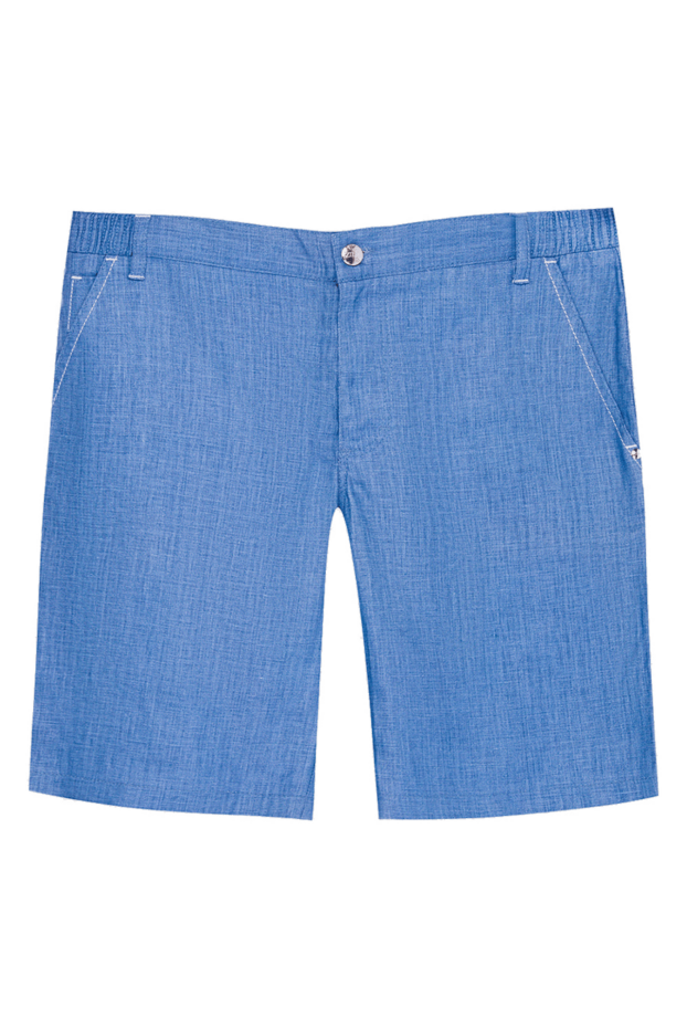 Zilli man blue linen shorts for men buy with prices and photos 167268 - photo 1