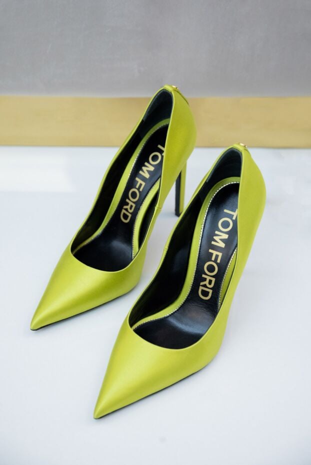 Tom Ford women's bright yellow high-heeled shoes 167343 - photo 2