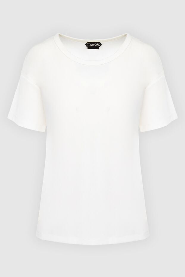 Tom Ford white women's cotton t-shirt with logo on the back 167355 - photo 1
