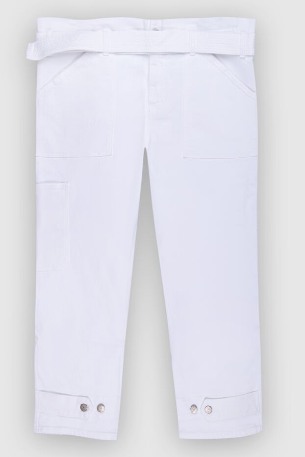 P.A.R.O.S.H. woman white cotton trousers for women buy with prices and photos 167379 - photo 1