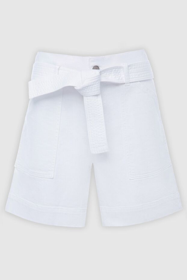 P.A.R.O.S.H. женские шорты из хлопка белые женские купить с ценами и фото 167387 - фото 1