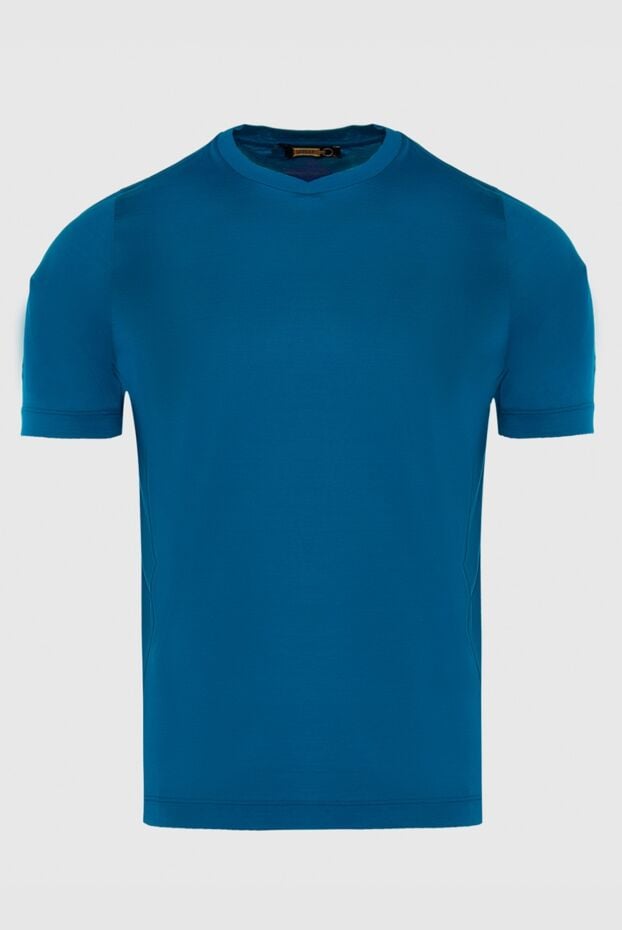 Zilli plain men's blue t-shirt made of soft cotton 167434 - photo 1