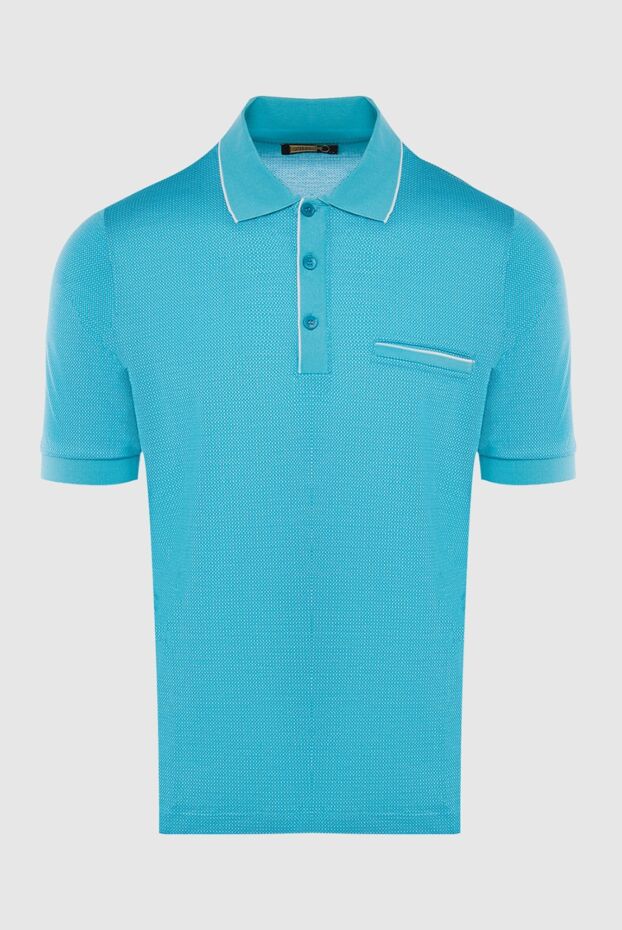 Zilli man blue cotton polo for men buy with prices and photos 167436 - photo 1