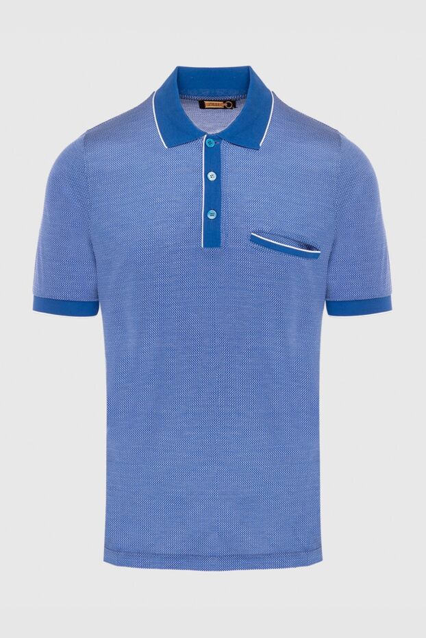 Zilli man cotton polo blue for men buy with prices and photos 167443 - photo 1