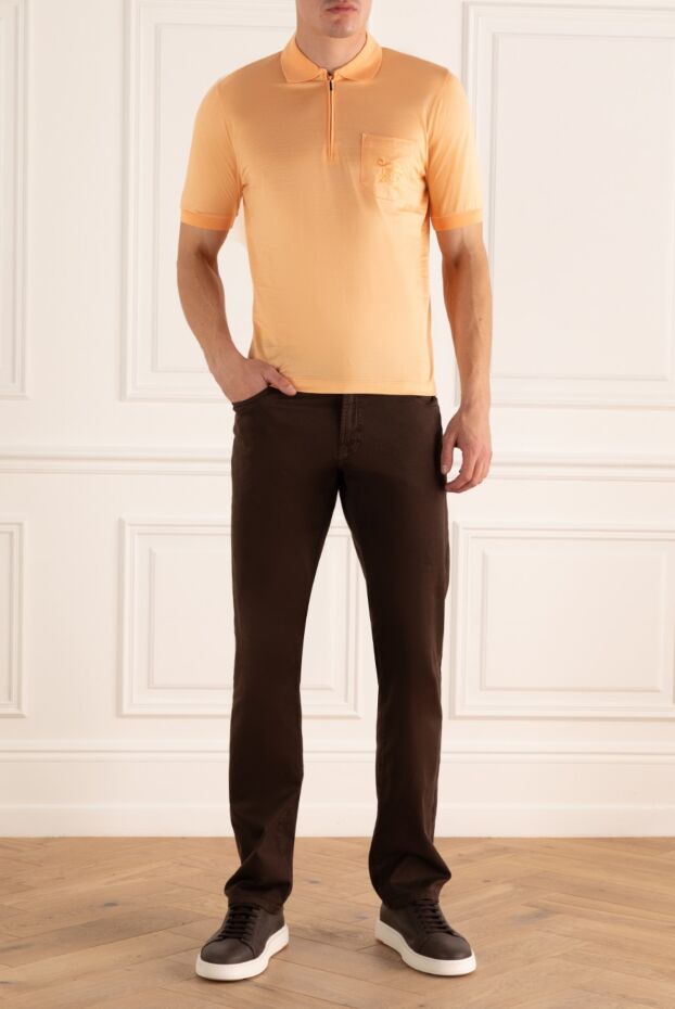 Zilli man cotton polo orange for men buy with prices and photos 167446 - photo 2