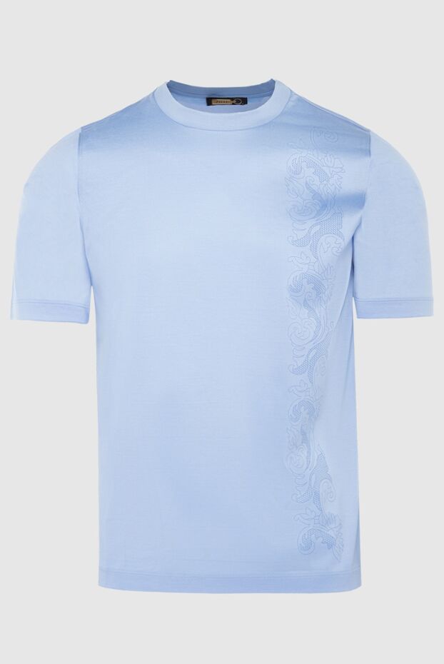 Zilli man blue cotton t-shirt for men buy with prices and photos 167449 - photo 1