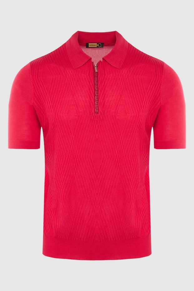 Zilli man cotton, silk and crocodile leather polo red for men buy with prices and photos 167454 - photo 1