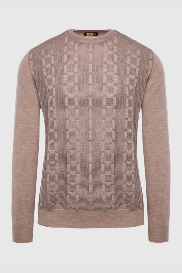 Zilli brown silk and cotton jumper for men 167468 - photo 1