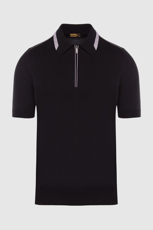 Zilli man cotton, silk and crocodile leather polo black for men buy with prices and photos 167469 - photo 1