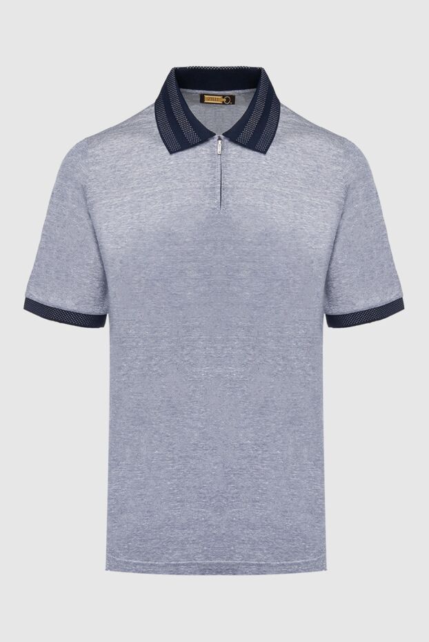 Zilli man linen and silk polo gray for men buy with prices and photos 167498 - photo 1