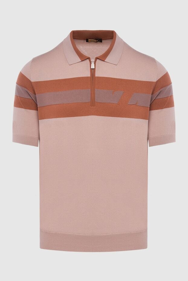 Zilli men's knitted polo made of natural silk and the finest cotton 167525 - photo 1