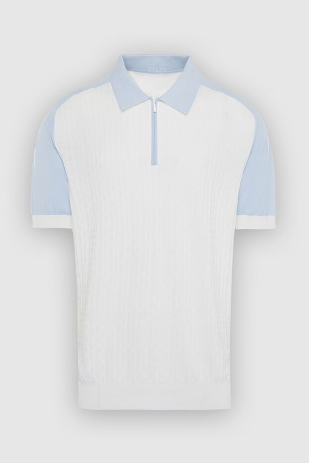 Zilli man cotton and silk polo white for men buy with prices and photos 167529 - photo 1