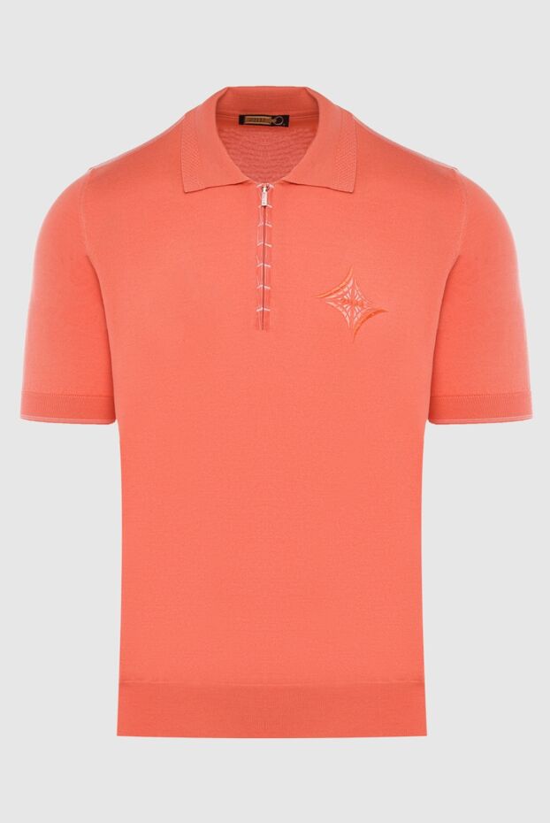 Zilli man cotton, silk and crocodile leather polo orange for men buy with prices and photos 167542 - photo 1