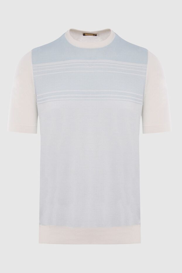 Zilli man short sleeve jumper in silk and cotton white for men buy with prices and photos 167604 - photo 1