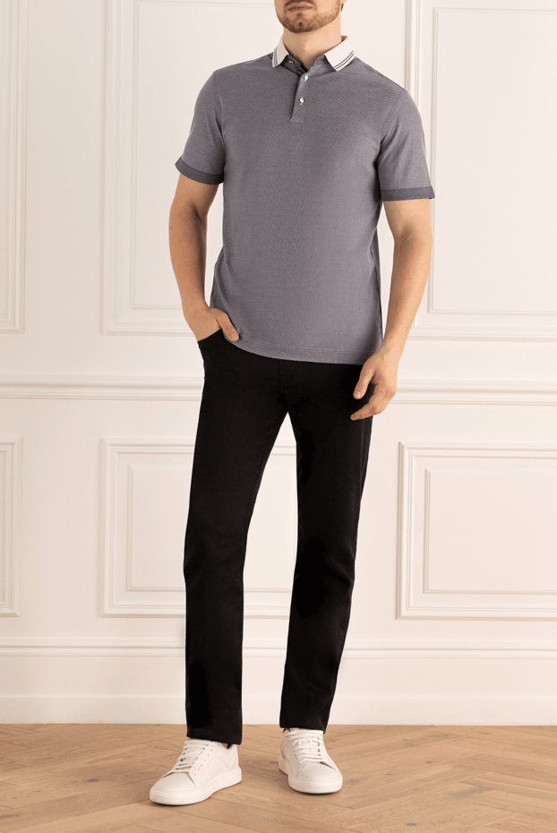 Zilli man cotton polo gray for men buy with prices and photos 167685 - photo 2