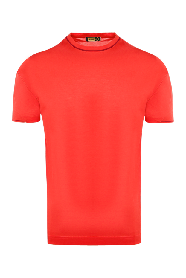 Zilli men's t-shirt made of premium cotton in bright red 167691 - photo 1
