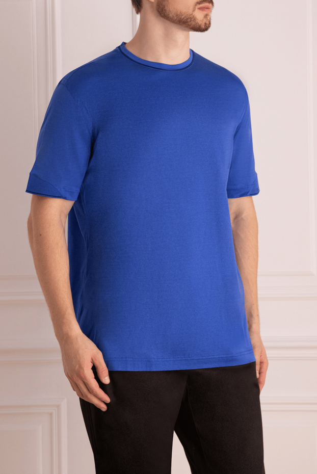 Zilli blue t-shirt made of smooth breathable cotton jersey 167692 - photo 3