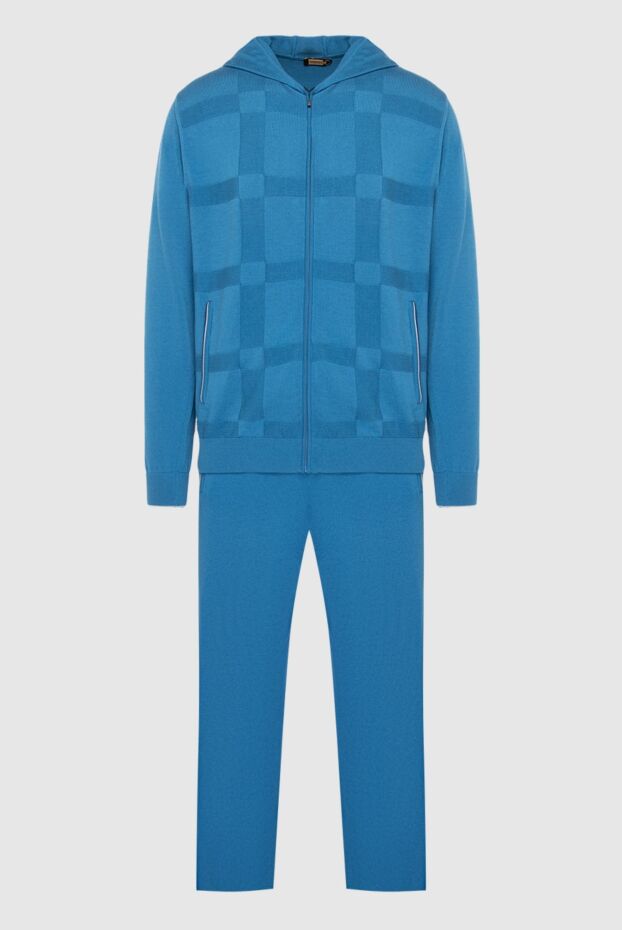 Zilli man men's sports suit made of cotton and silk, blue buy with prices and photos 167709 - photo 1