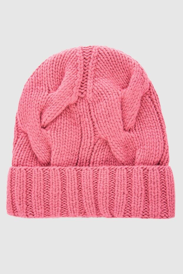 Loro Piana pink cashmere women's hat with textured knitting 167730 - photo 1