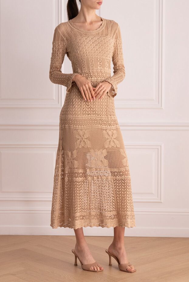 D.Exterior midi dress with an openwork knit pattern 167743 - photo 3