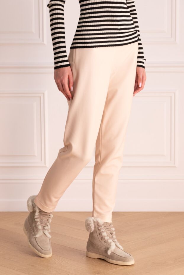D.Exterior women's pants with a drawstring beige 167762 - photo 3