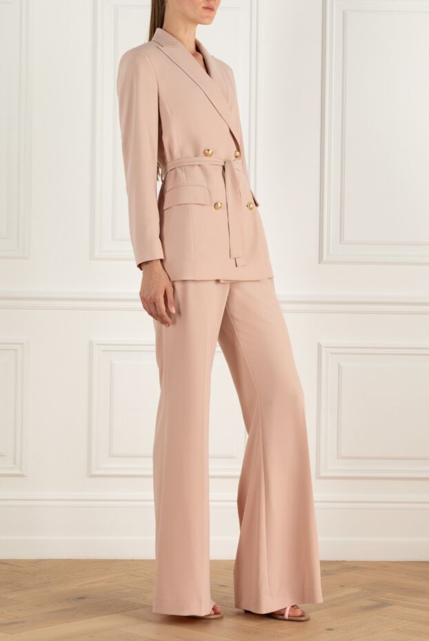 D.Exterior women's pink double-breasted jumpsuit with gold buttons 167775 - photo 3