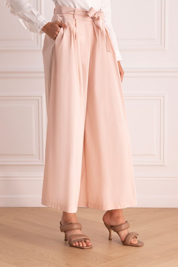 D.Exterior women's skirt-pants with a belt light pink 167777 - photo 3