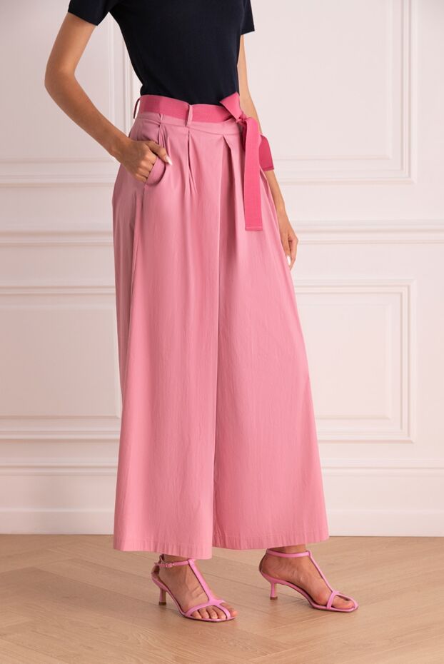 D.Exterior women's skirt-pants with a belt pink 167778 - photo 3