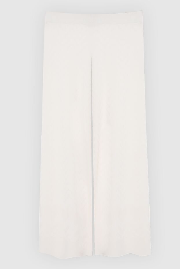 D.Exterior woman white viscose and polyester trousers for women buy with prices and photos 167783 - photo 1