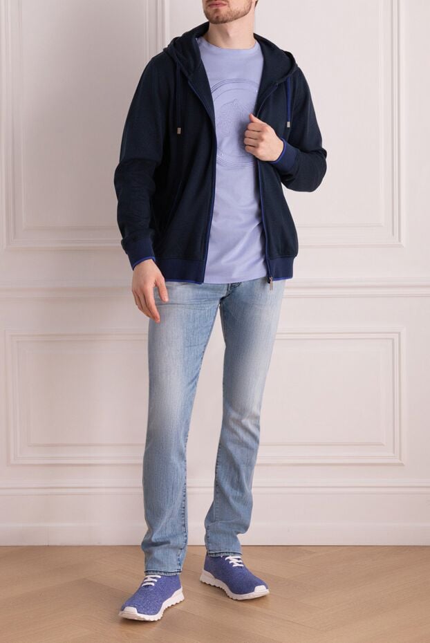 Zilli men's blue sports sweatshirt 167822 - photo 2