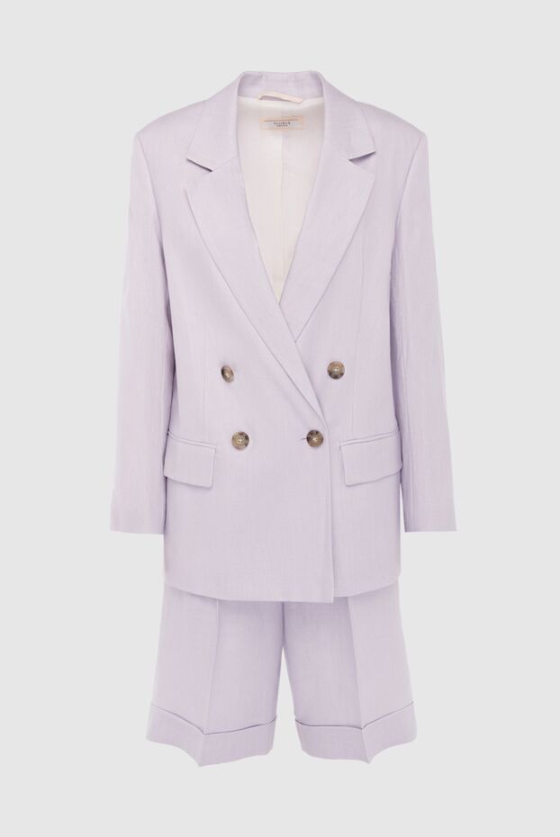 Peserico woman women's purple suit with linen shorts buy with prices and photos 167870 - photo 1