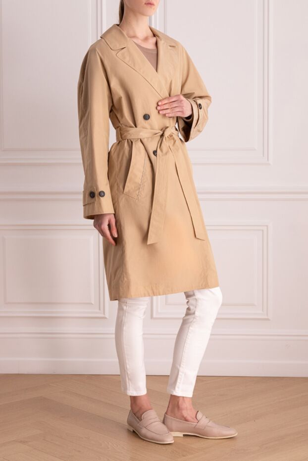 Peserico polyester coat for women beige 167872 - photo 3