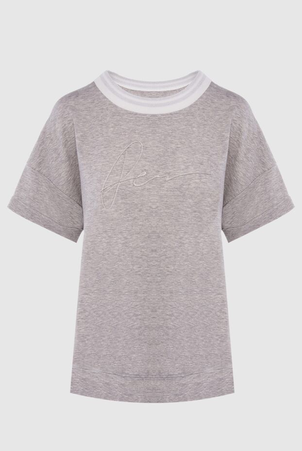 Peserico woman gray cotton t-shirt for women buy with prices and photos 167879 - photo 1