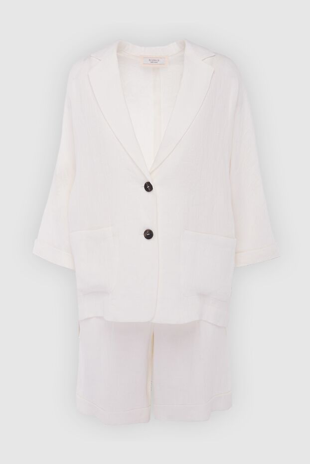 Peserico woman white women's suit with linen shorts buy with prices and photos 167897 - photo 1