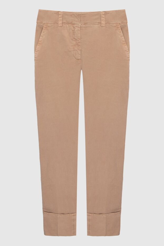 Peserico woman beige cotton trousers for women buy with prices and photos 167914 - photo 1