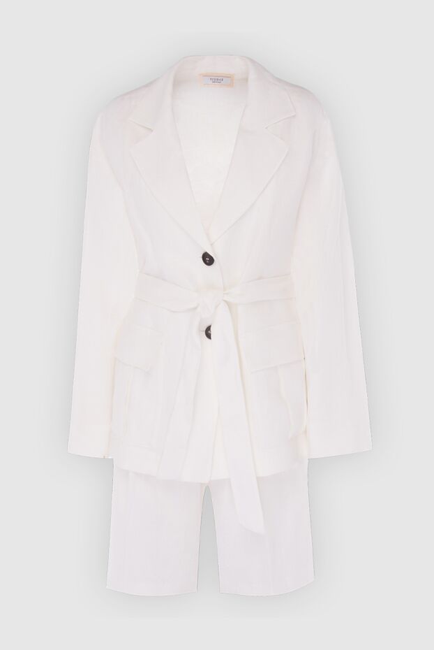 Peserico woman white women's suit with shorts made of cotton and viscose buy with prices and photos 167917 - photo 1