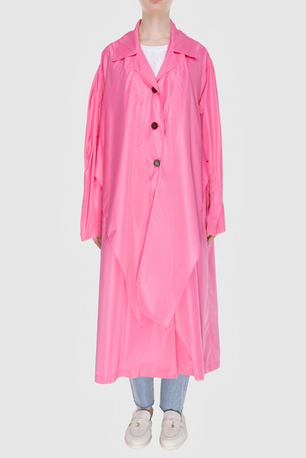 Erika Cavallini женские плащ из полиэстера розовый женский купить с ценами и фото 167968 - фото 2