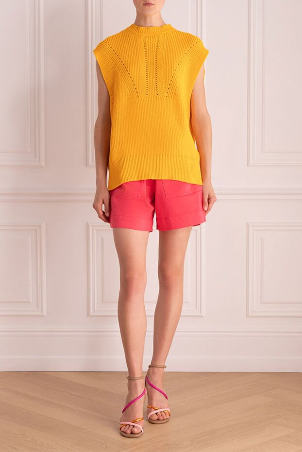 Erika Cavallini woman yellow cotton jumper for women buy with prices and photos 167982 - photo 2