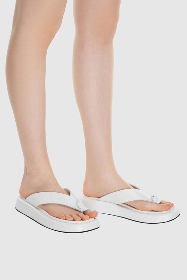 Erika Cavallini women's flip-flops, white 167986 - photo 3