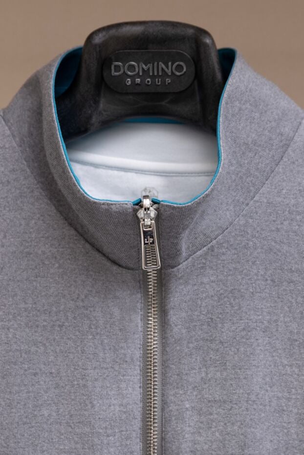 Loro Piana blue reversible vest in a combination of wind microfiber and knitted wool wish men's 167988 - photo 2