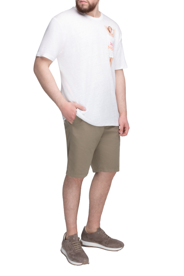 Loro Piana beige cotton and elastane shorts for men 167993 - photo 2