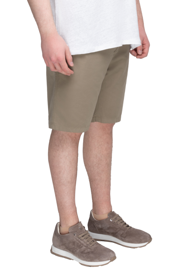 Loro Piana beige cotton and elastane shorts for men 167993 - photo 3